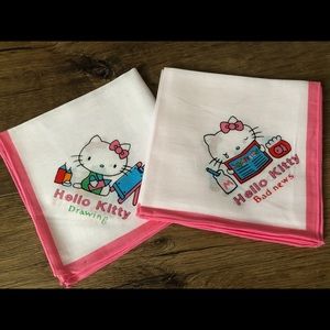 HELLO KITTY-Unused (New) Vintage Stock Handkerchiefs